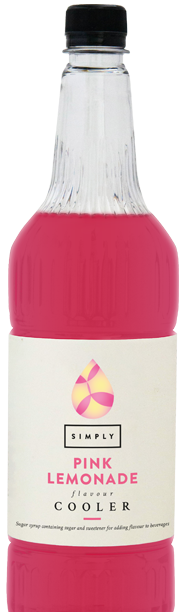 Simply Pink Lemonade Cooler Syrup Bottle