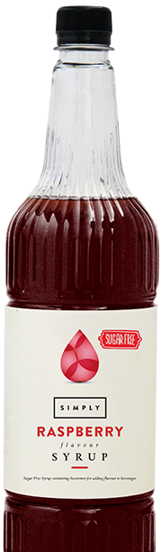 Simply Sugarfree Raspberry Syrup Bottle | UCC Coffee Direct