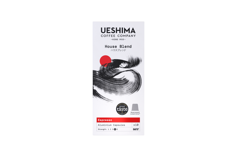 Ueshima House Blend Espresso Nespresso® Compatible Capsules - 120 per box