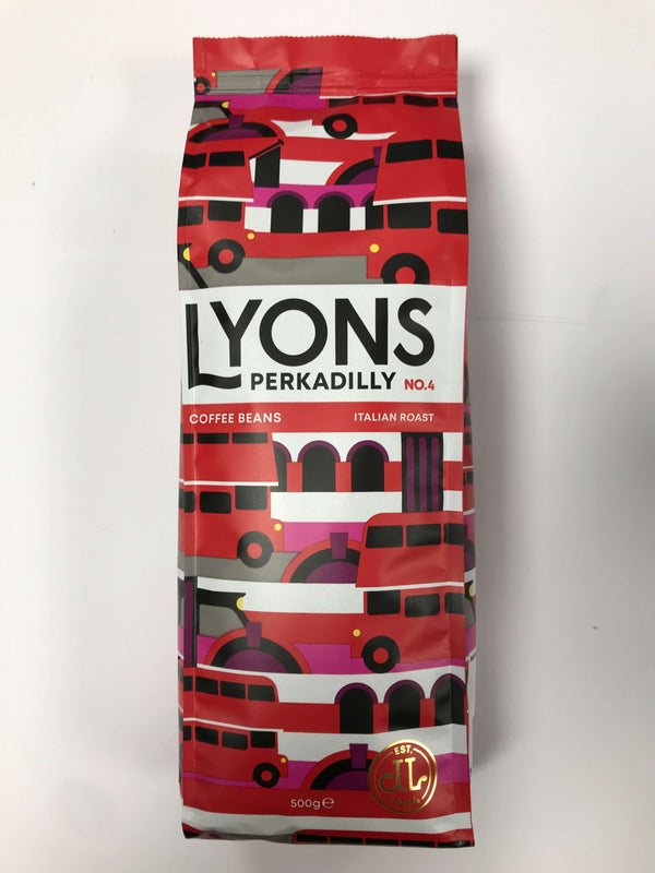 Lyons Perkadilly (Italian Espresso) Beans 10 x 500g