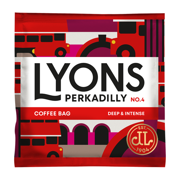 Lyons Perkadilly Coffee Bags Bulk 150 x 7g
