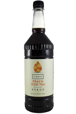 Simply Peach Iced Tea Syrup Bottle