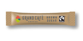 Grand Café Fairtrade Brown Sugar Sticks x 1000